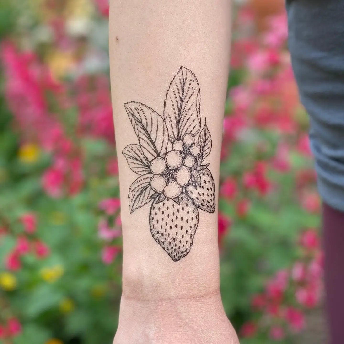Strawberry Temporary Tattoo