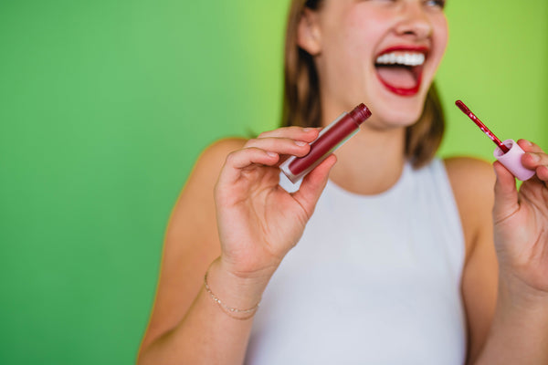 Vampy red lip gloss